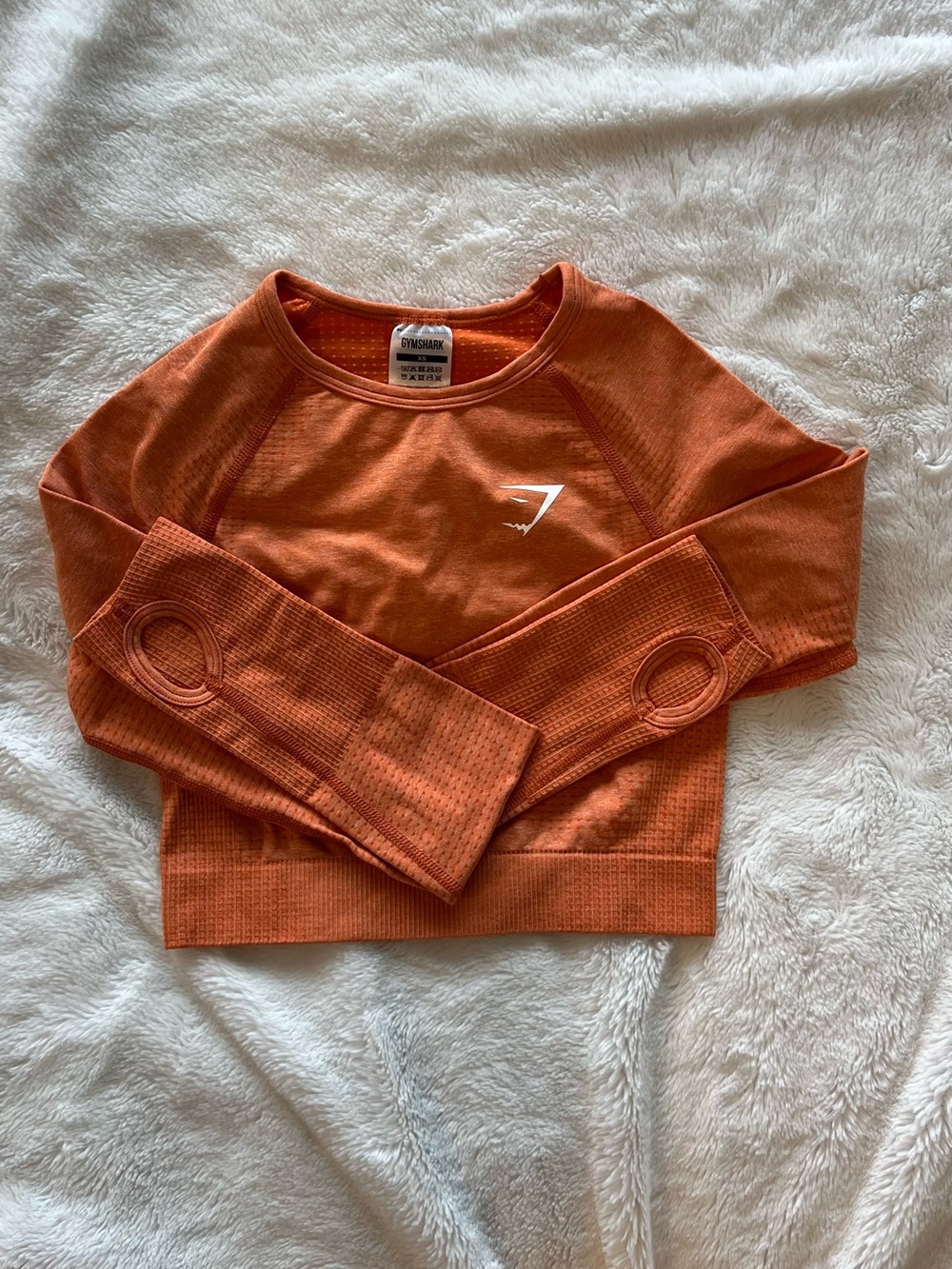 Gymshark Orange Cropped Long Sleeve